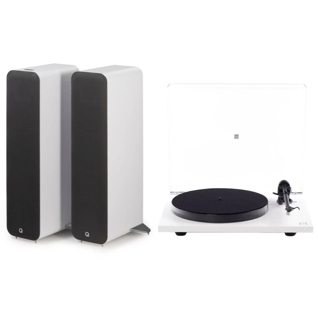 Q Acoustics M40 Active Speaker (Pair) + Rega Planar 1 Plus Turntable Package - Image 3